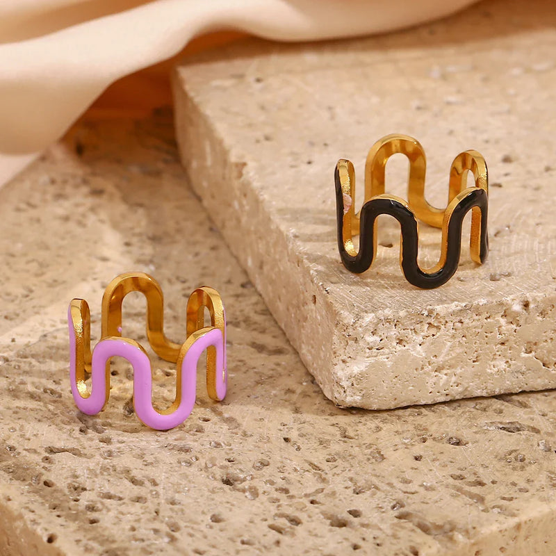 Emaillierter Wellenring