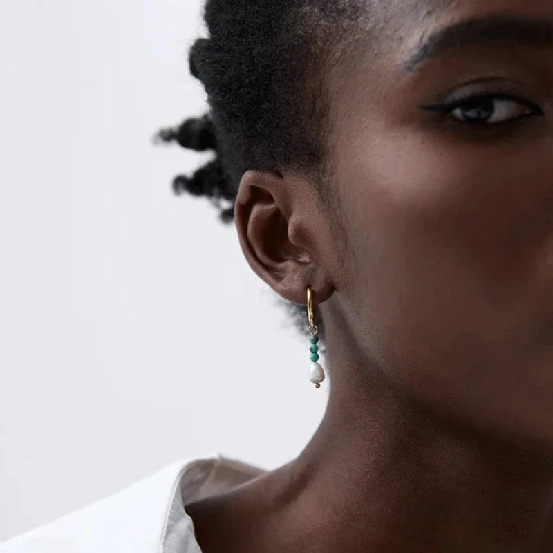 Creolen mit Süßwasserperlen