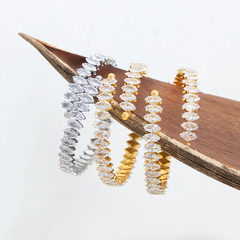 Offenes Zirkonia Armband