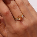 Oval geformter Zirkoniaring