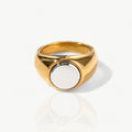Zweifarbiger runder Ring