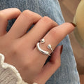 Silberner Smiley-Ring
