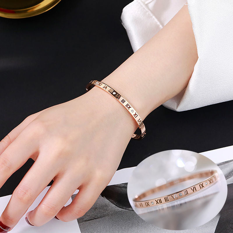 Armband mit römischen Ziffern für Frauen