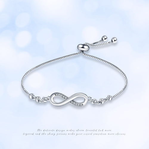 925 Sterling Silber Unendlichkeitsarmband