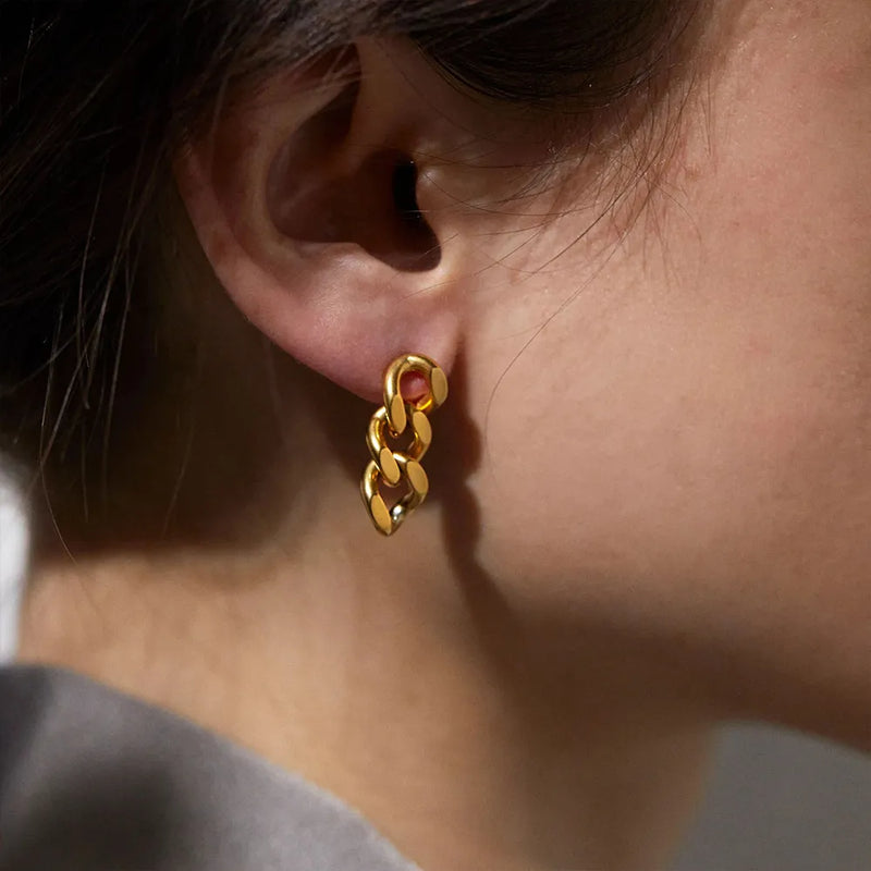 Gliederketten-Ohrringe