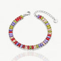 Funkelndes buntes Zirkonia-Armband