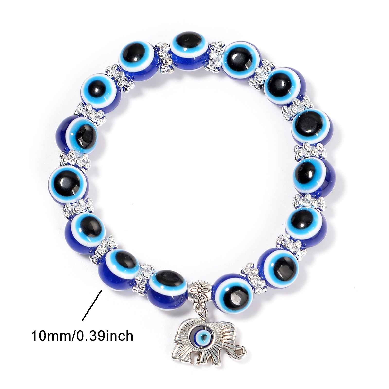 Blaues Böses-Augen-Armband