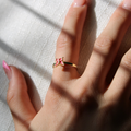 Rosa Schmetterling Angst Fidget Ring - verstellbar