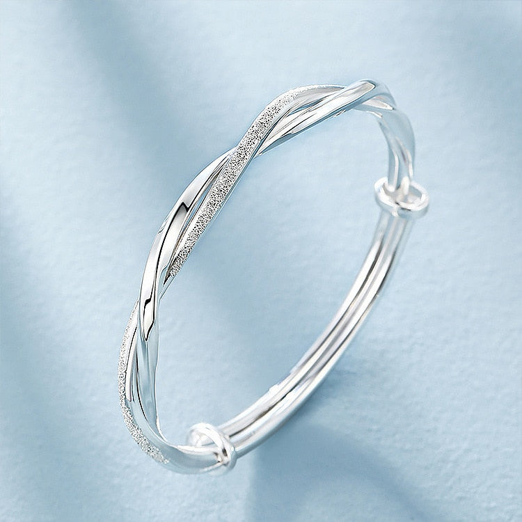 925 Silber Manschetten-Armband