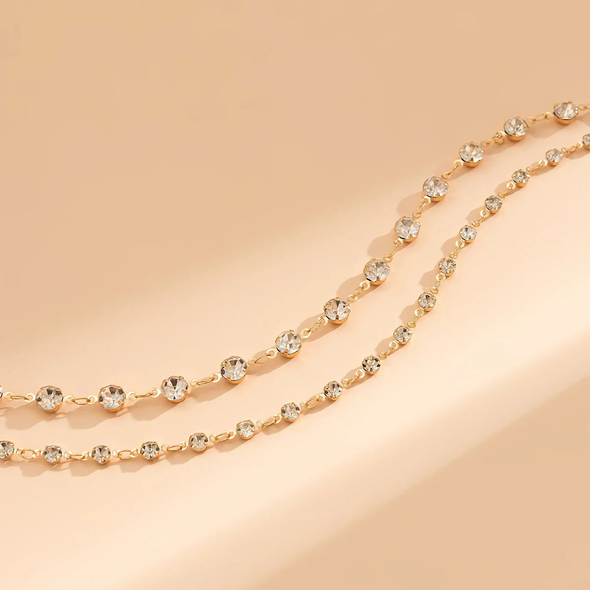 Bauchkette | Mehrlagiger Taillenschmuck aus Kristall | Trendige Körperkette für Damen