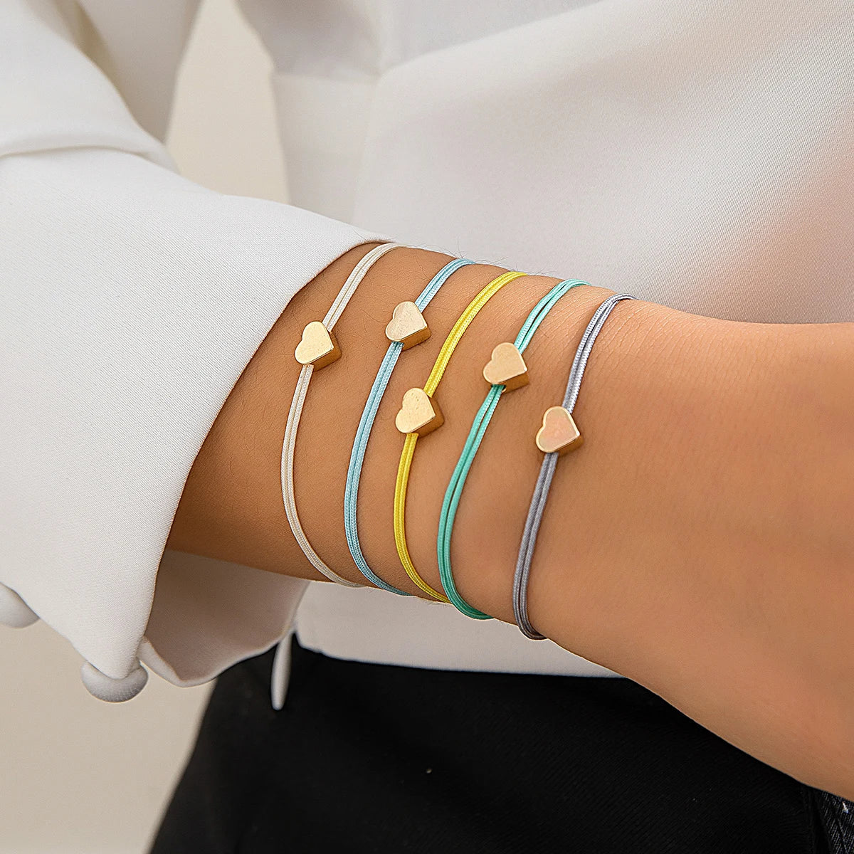 Goldene Herzarmbänder für Frauen - Freundschaftsarmband