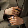 Quadratischer Goldring