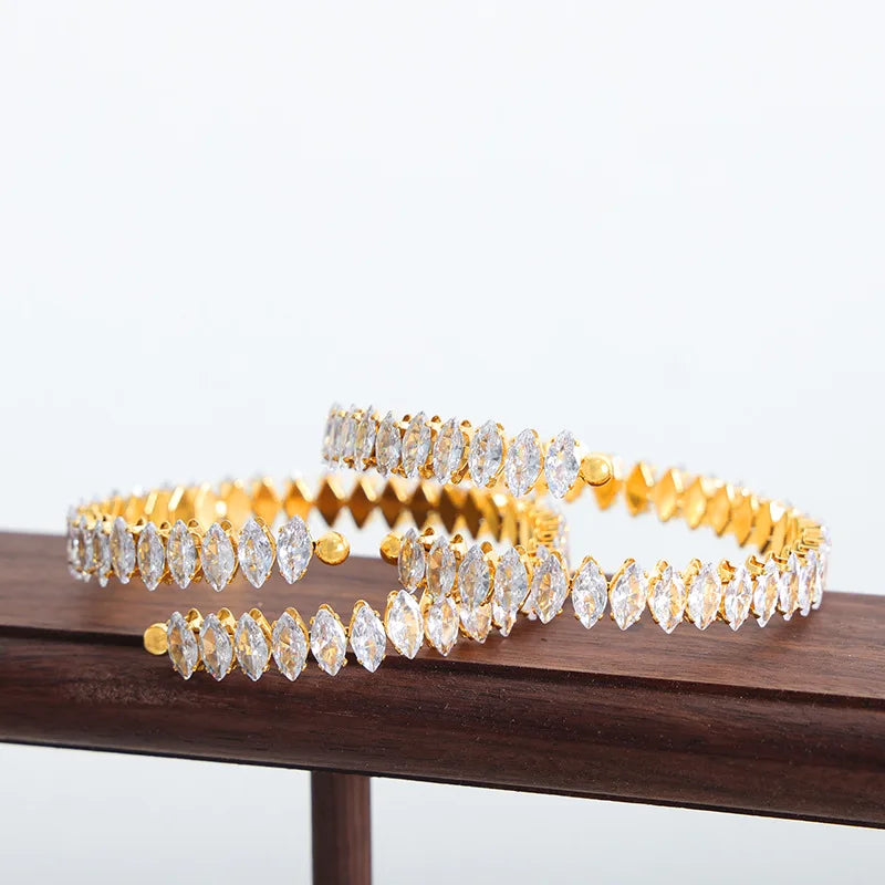 Offenes Zirkonia Armband