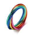 Rollender Regenbogen-Zappelring