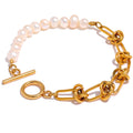 Natürliche Perlenkette Armband