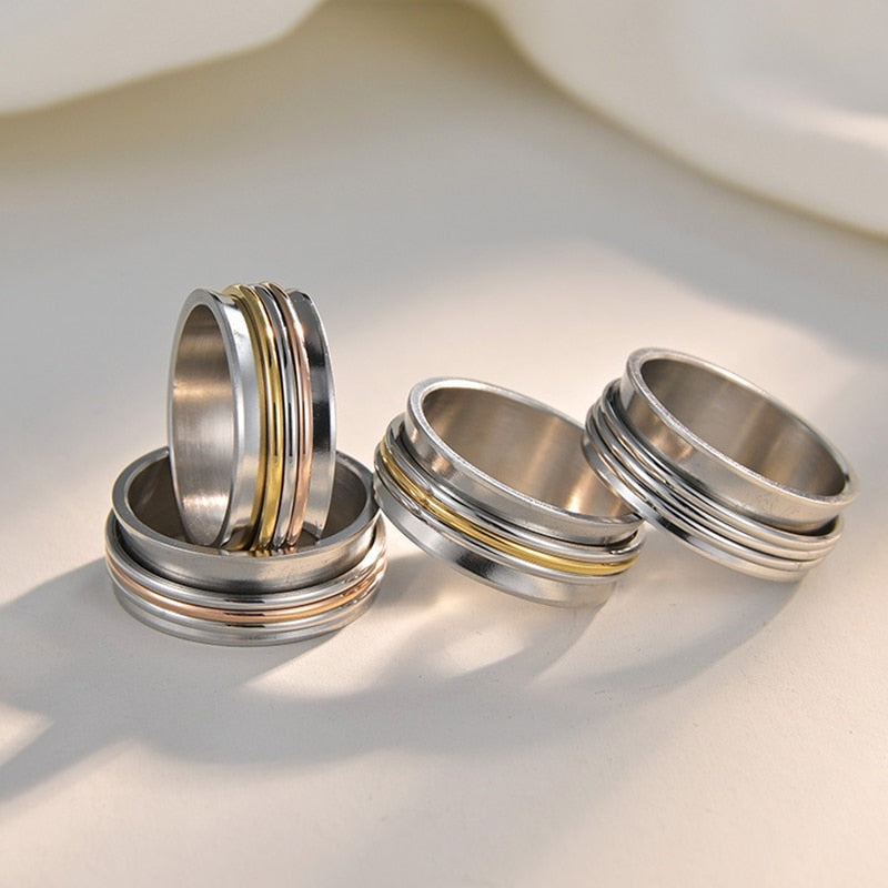 Breiter Zappelring aus Titan