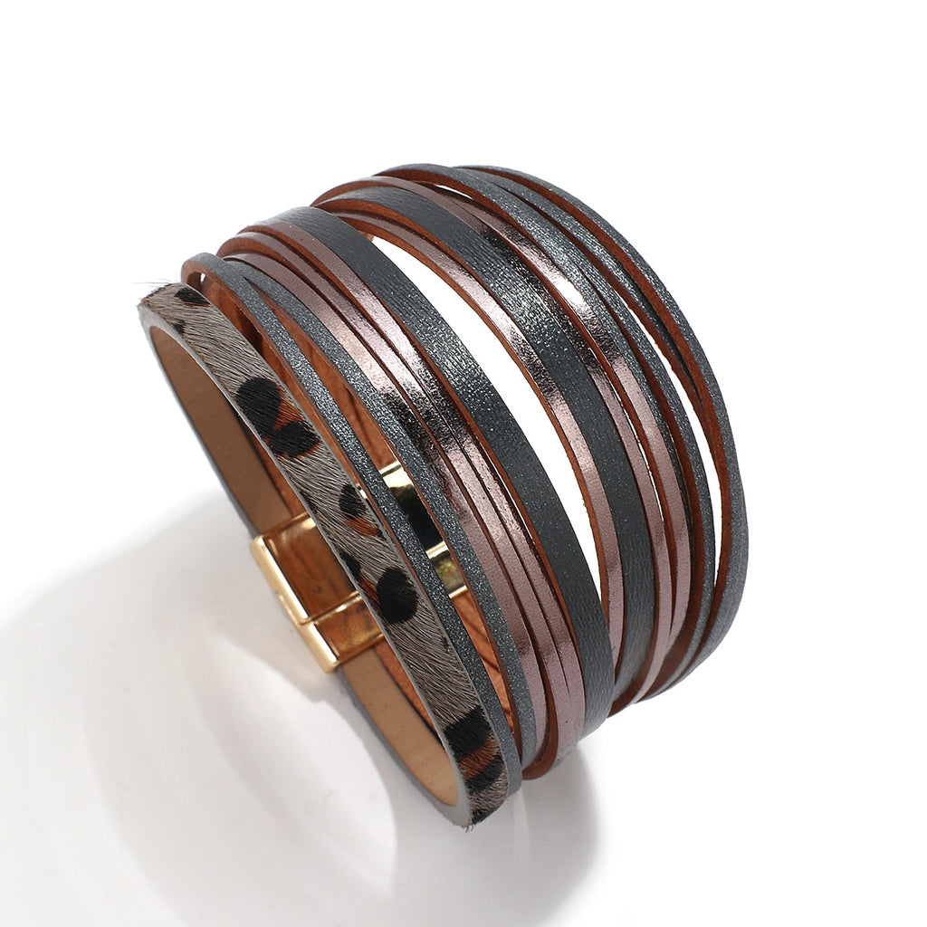 Boho Mint Lederarmband