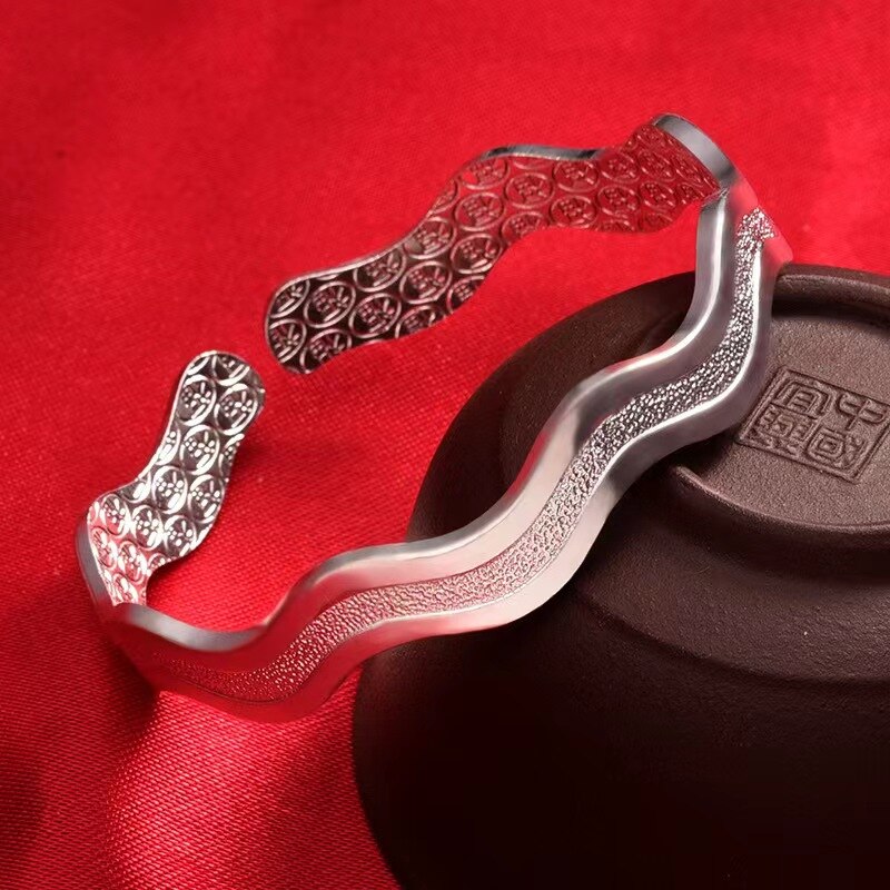 925 Silber Manschetten-Armband