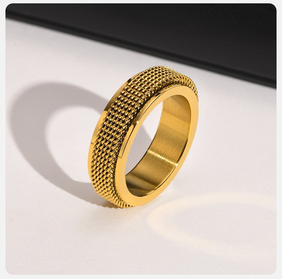 Zappelring aus Stahlgeflecht