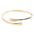 Verstellbares Armreif-Armband - Schlichtes, minimalistisches, elegantes Armband in Gold und Silber