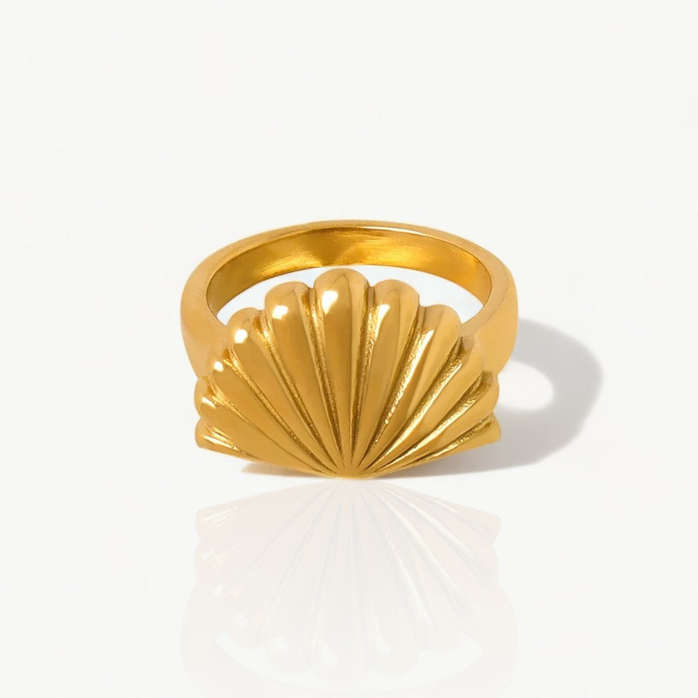 Gold Muschel Ring