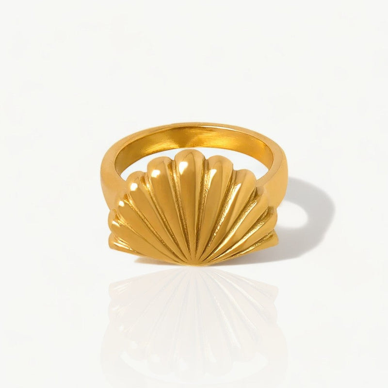 Gold Muschel Ring