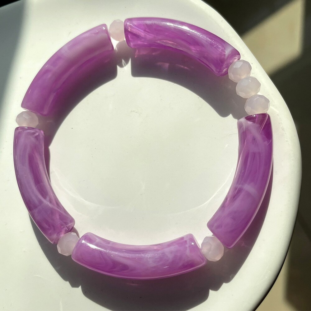 Acrylharz-Röhren-Candy-Chunky-Armbänder