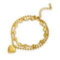 Armband mit Doppelherz-Charm