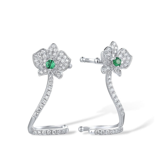 Ohrclips mit Strasssteinen