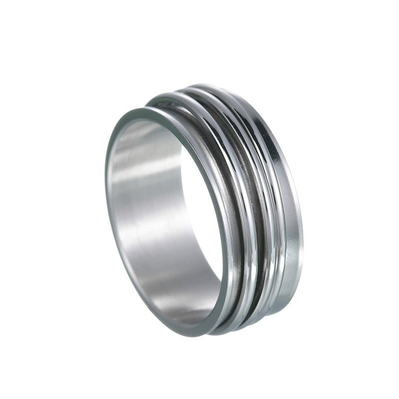 Breiter Zappelring aus Titan