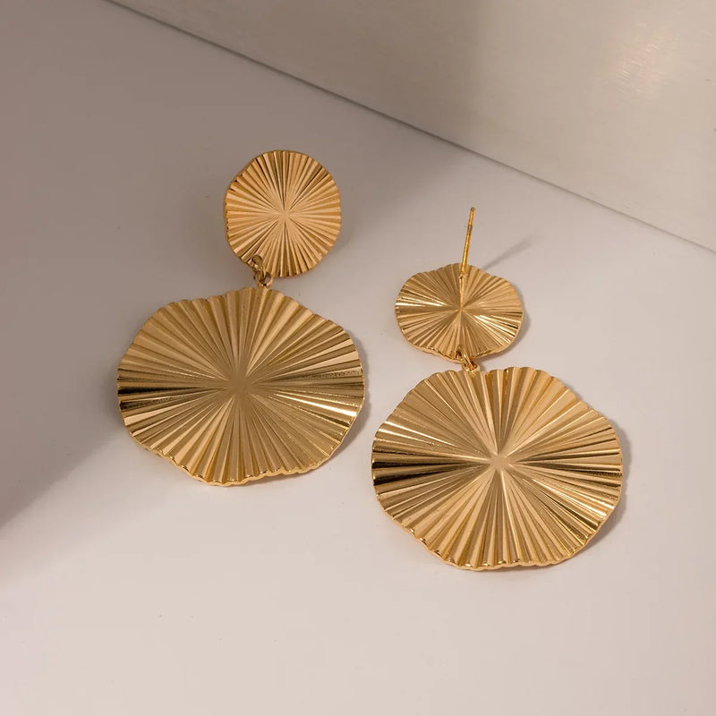 Ohrringe mit Doppelscheibe