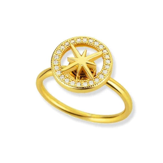 North Star Angst Fidget Ring - verstellbar