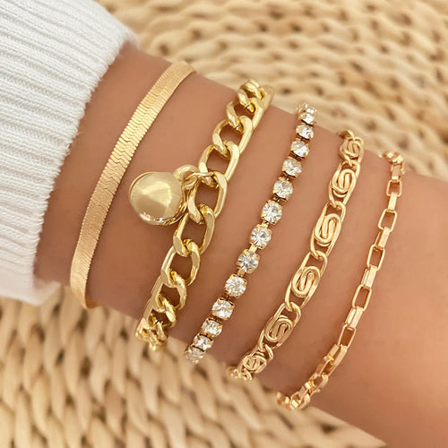 4 Stück Set Luxuriöse Armbänder