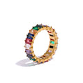 Bunter Zirkonia-Ring