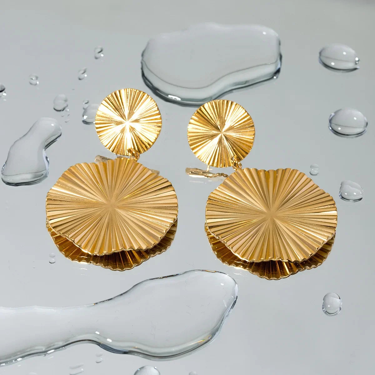 Ohrringe mit Doppelscheibe