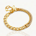 Zirkonia Perlen Kettenarmband