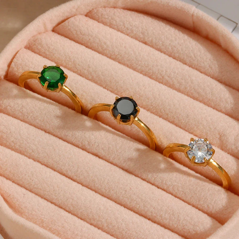 Schlichter Solitärring