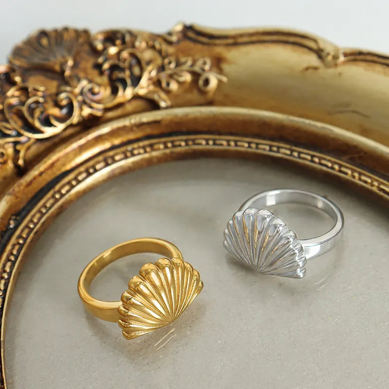 Gold Muschel Ring