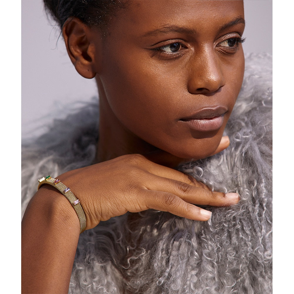 Anlauffrei Bunte Cubic Zirconia Edelstahl