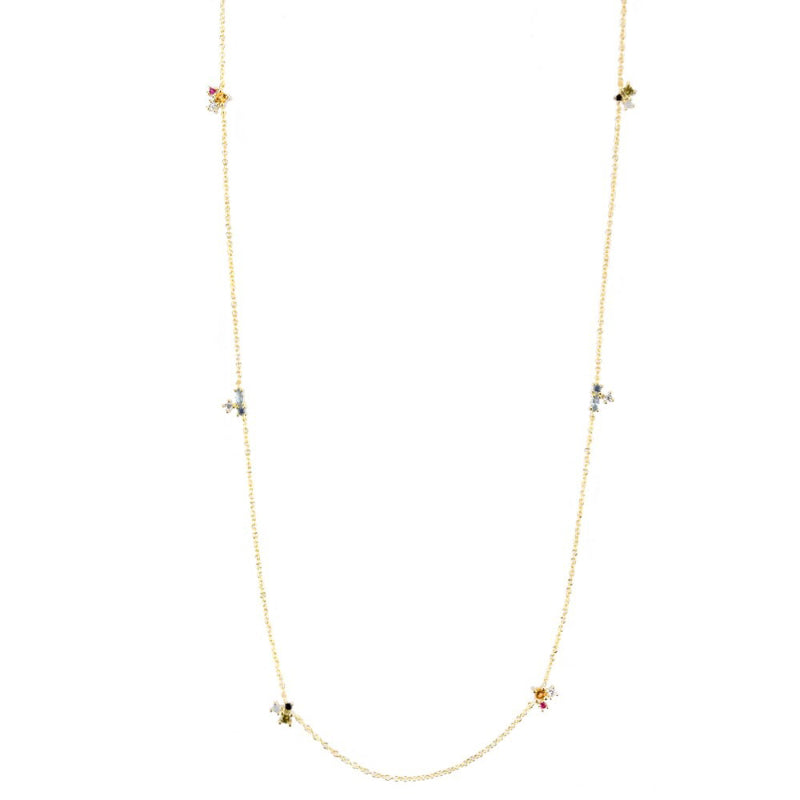 Set außergewöhnlicher Regenbogen-Zirkon-Schmuckkollektion