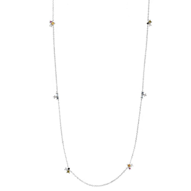 Set außergewöhnlicher Regenbogen-Zirkon-Schmuckkollektion