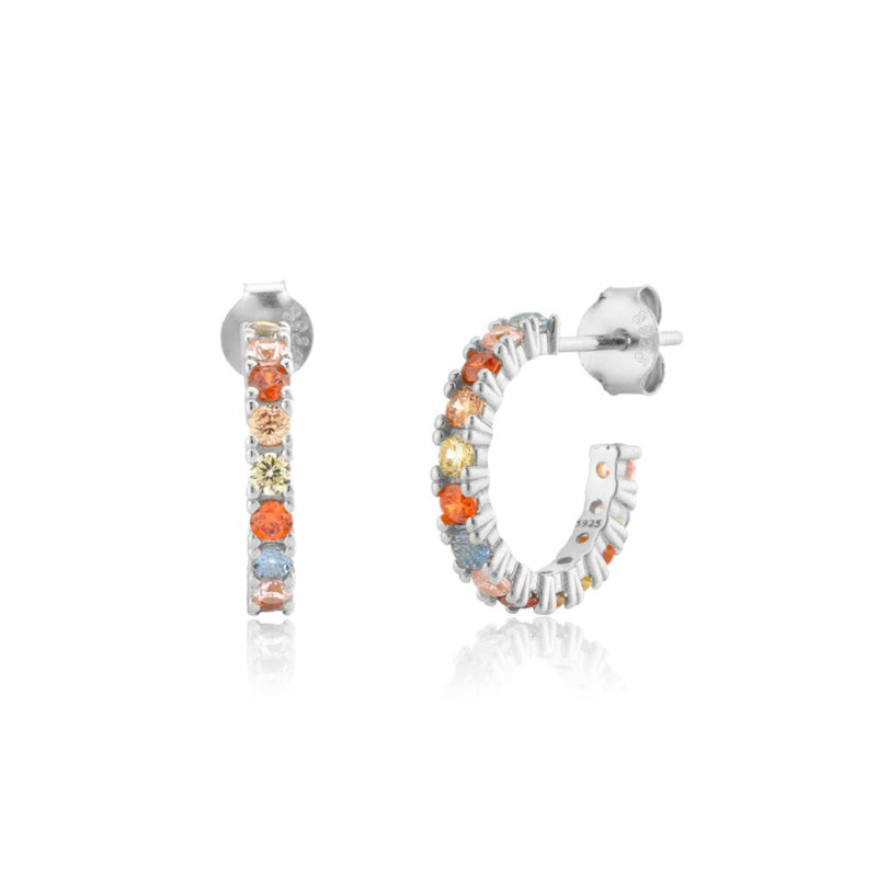 Set außergewöhnlicher Regenbogen-Zirkon-Schmuckkollektion