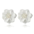 Blumenohrringe - Bunte Blütenohrstecker, Perlen-Blumenschmuck