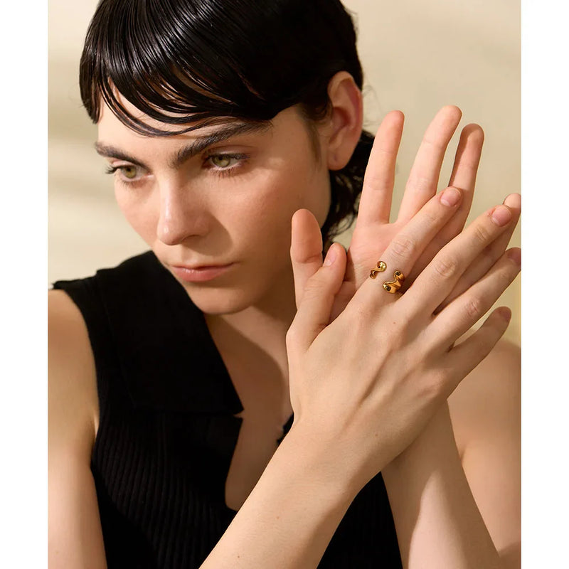 Goldener Rüschenring