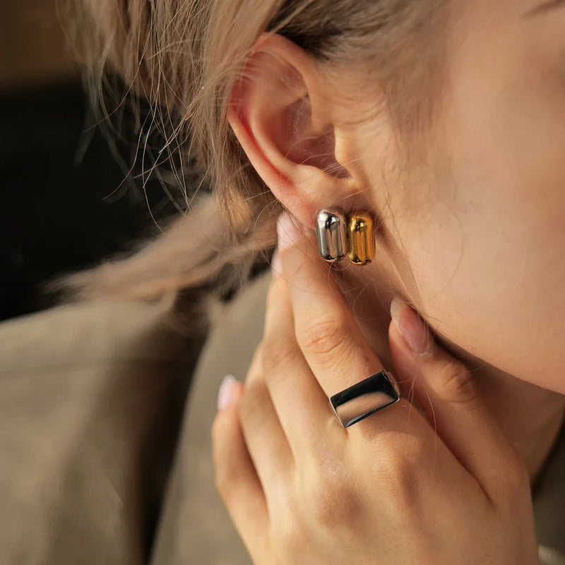 Quadratischer Goldring