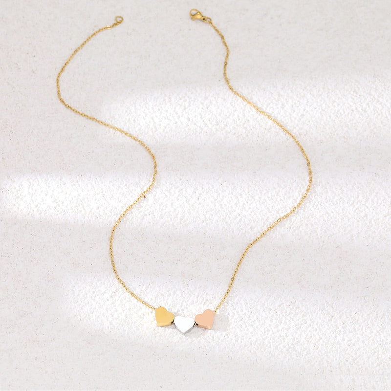 Bunte Herzen Halskette