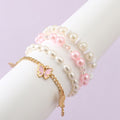 4Pcs Set Perle Harz Liebe Armreif