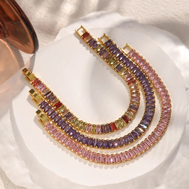 Buntes Zirkonia Armband