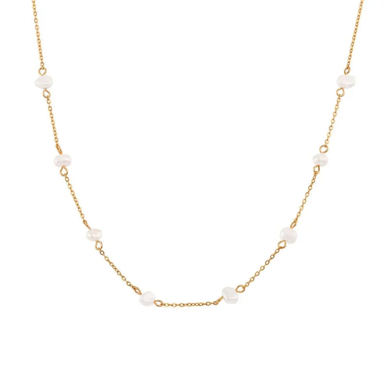 Halskette mit Süßwasserperlen