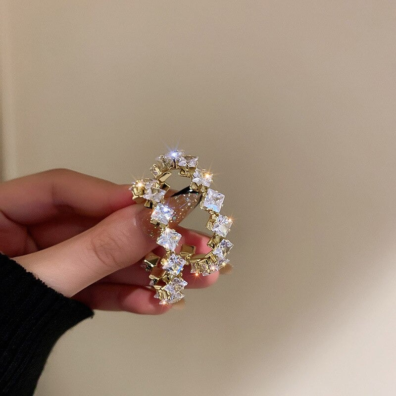 Shimmer and Shine Creolen mit Zirkonia